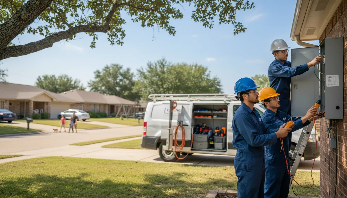Certified electrician providing emergency electrical services in New Concord, KY
